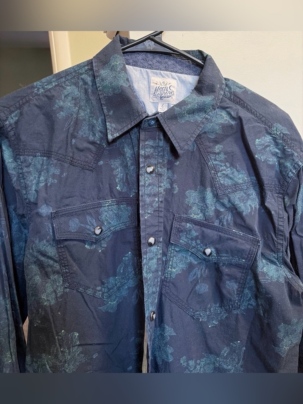 Men's Moonshine Spirit by Brad Paisley Pearl Snap Shirt (L)